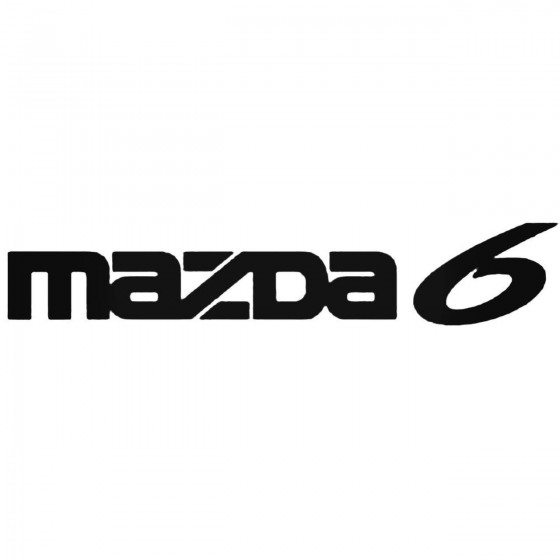 Mazda 6 Decal Sticker 1