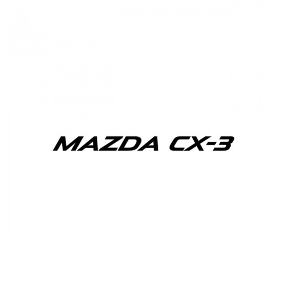 Mazda Cx 3 Vinyl Decal Sticker