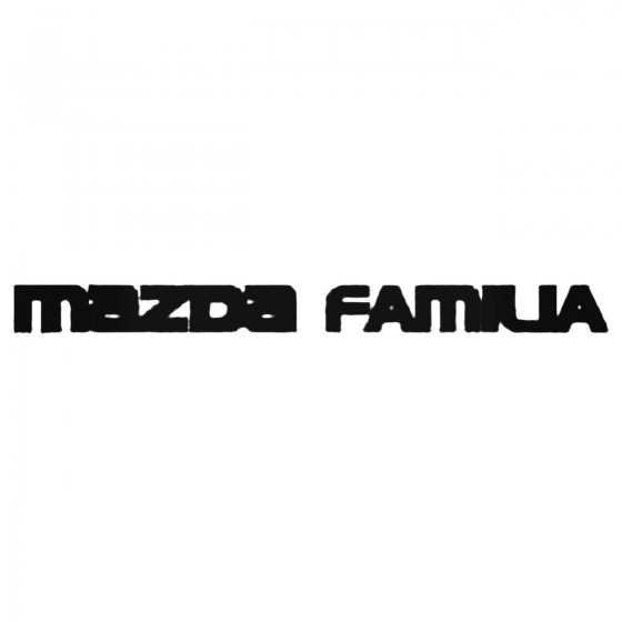 Mazda Familia Decal Sticker