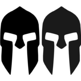 Spartan Helmet Stickers – Molon Labe Warrior Decals (2-Pack)