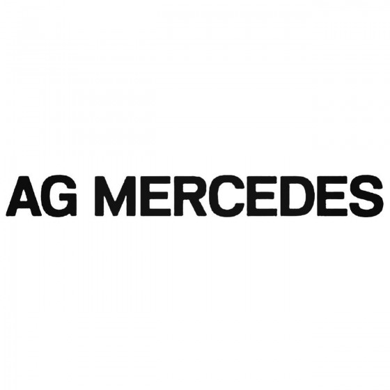 Mercedes Ag Decal Sticker
