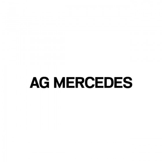 Mercedes Ag Vinyl Decal...