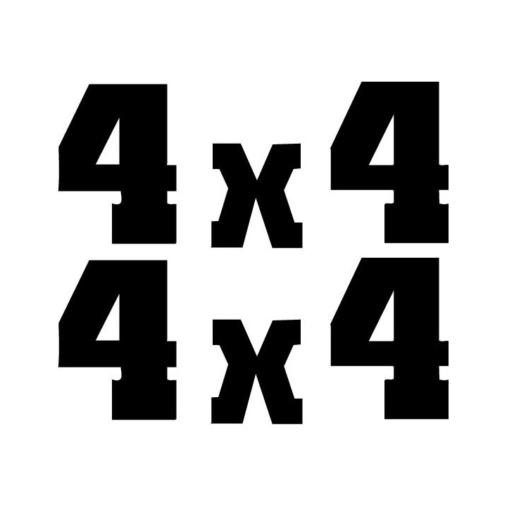 Buy 4x4 Dangel Vinyl Decal Sticker Online