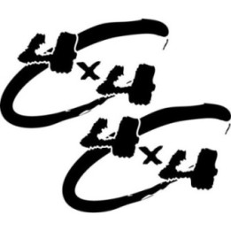 Buy 4x4 Logo Set 45 Vinyl Decal Sticker Online