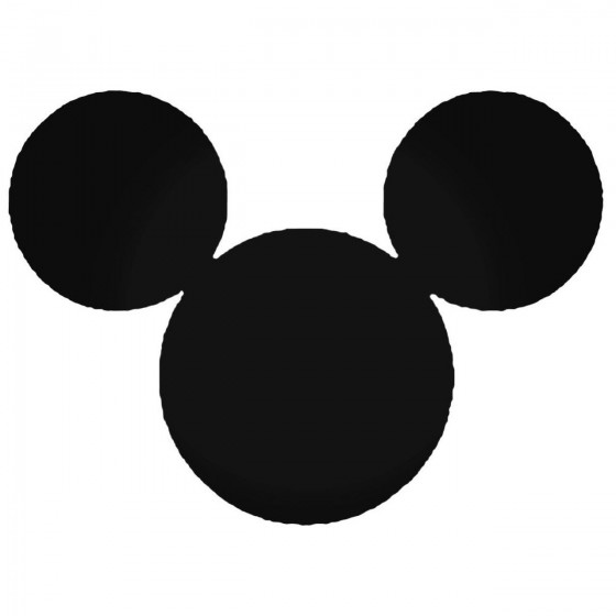 Mickey Head Ears Decal Sticker