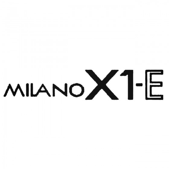 Milano X1 E Decal Sticker 1