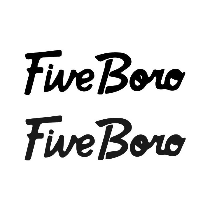 Buy 5 Boro Script Inner Decal Sticker Online