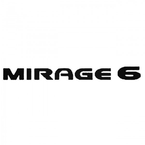 Mirage 6 Decal Sticker