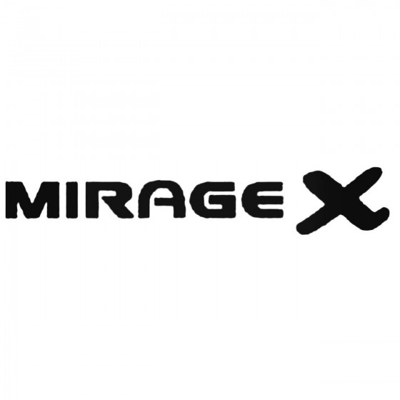 Mirage X Decal Sticker