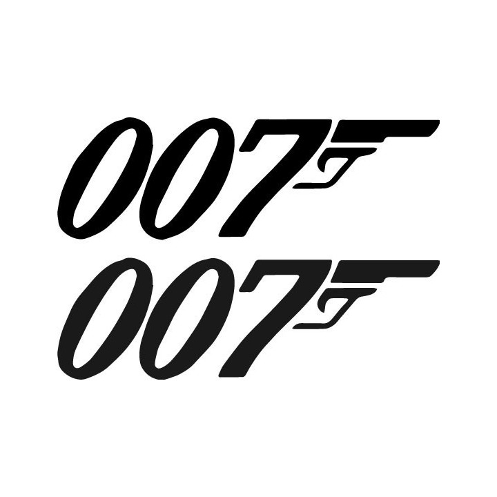 007 James Bond Stickers – Secret Agent Decals (2-Pack)