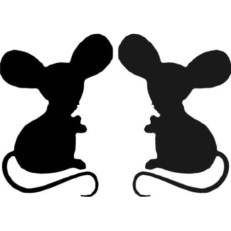 Buy Mouse Paw Print Tracks Decal Sticker Online