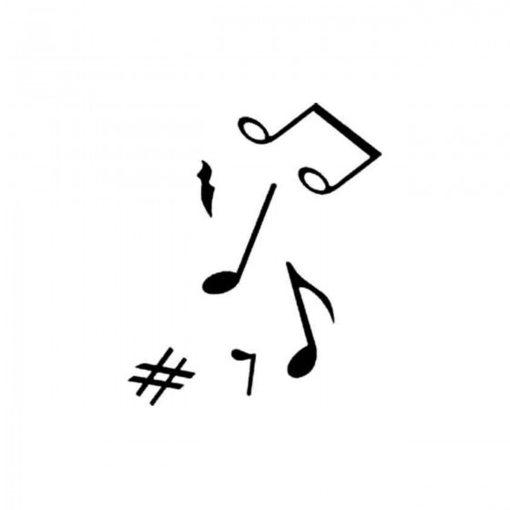 Musical Notes Decal Sticker