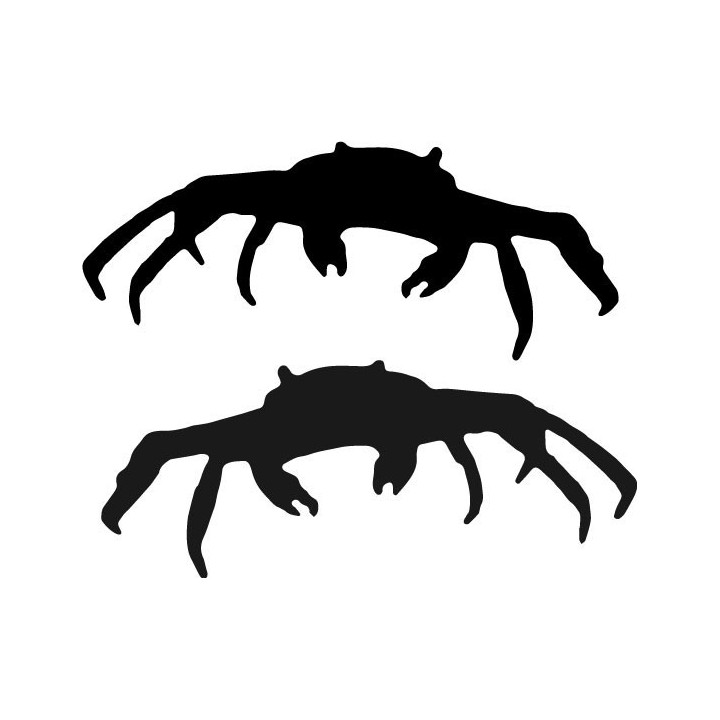 Crab Stickers – Sea Life Ocean Animal Decals (2-Pack)