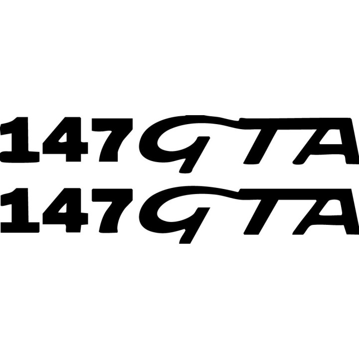 Alfa Romeo 147 GTA Stickers – V6 Performance Hot Hatch Decals (2-Pack)
