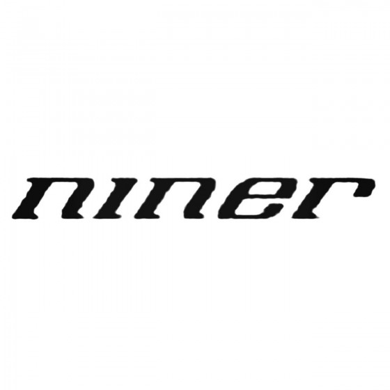 Niner Text Decal Sticker