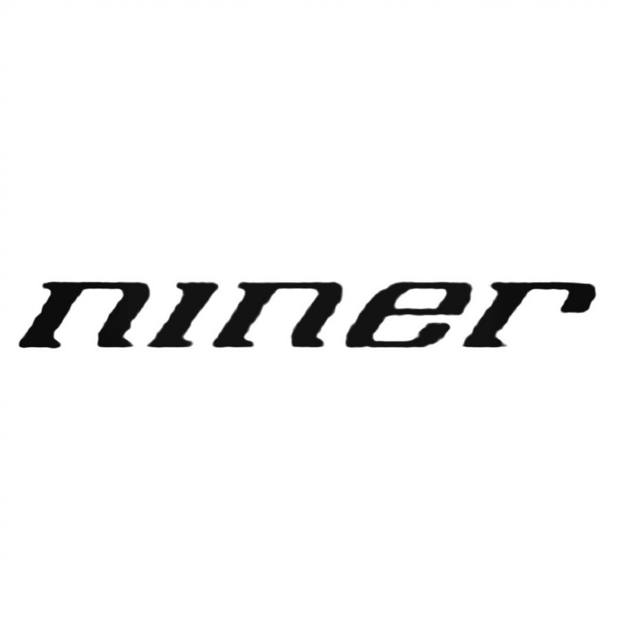Buy Niner Text Decal Sticker Online