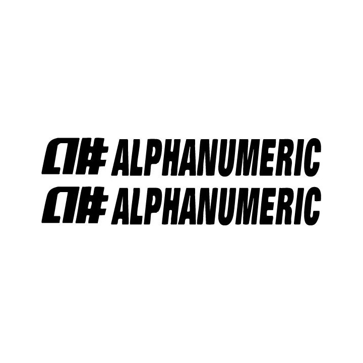 Buy Alphanumeric Graphic Decal Sticker Online
