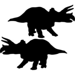Buy Angry Triceratops Dinosaur Decal Sticker Online