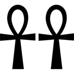 Ankh Symbol Stickers – Key of Life Egyptian Decals (2-Pack)