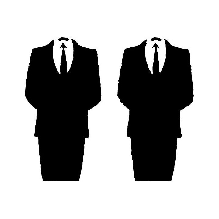 Anonymous Stickers – Guy Fawkes Hacktivist Decals (2-Pack)