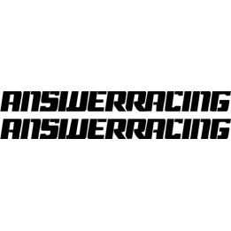 Buy Answer Racing Text Long Decal Sticker Online