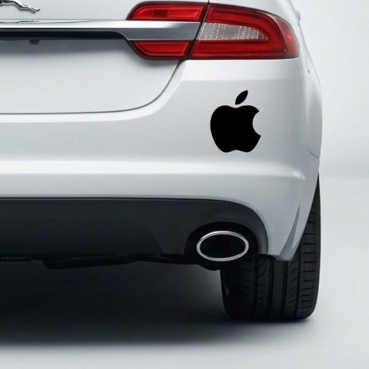 Apple Logo Stickers – MacBook iPhone iPad Decals (2-Pack)