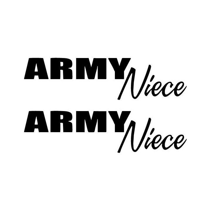 Army Niece Stickers – Military Family Decals (2-Pack)