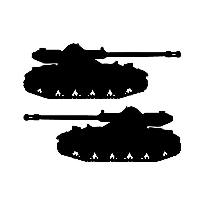Buy Army Tank Silhouette 3 Decal Sticker Online
