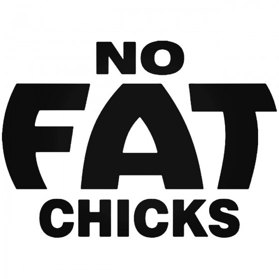 No Fat Chicks Funny Vinyl...