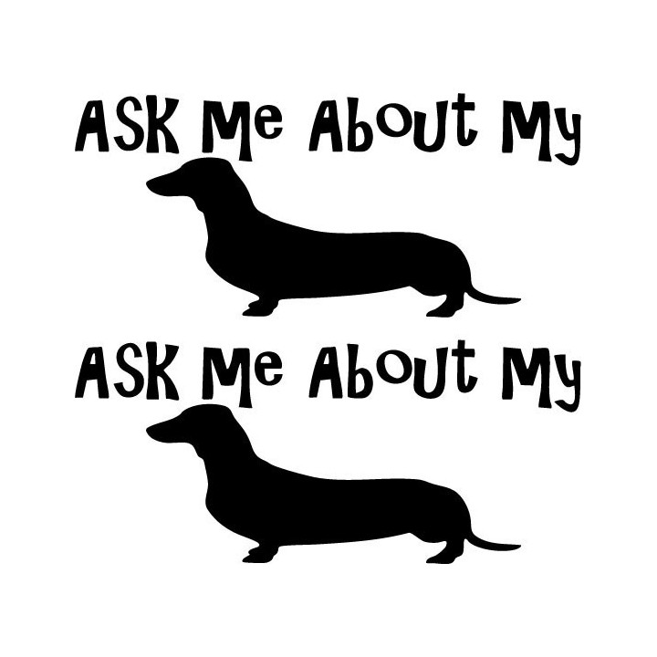 Buy Ask Me About My Weiner Decal Online