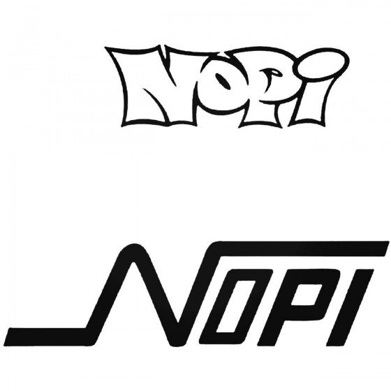 Nopi Graphic Decal Sticker