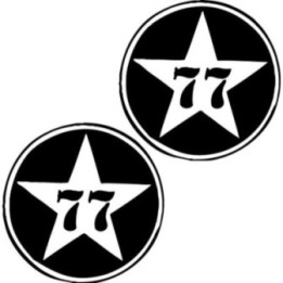 Attaque 77 Stickers – Punk Rock Band Decals (2-Pack)
