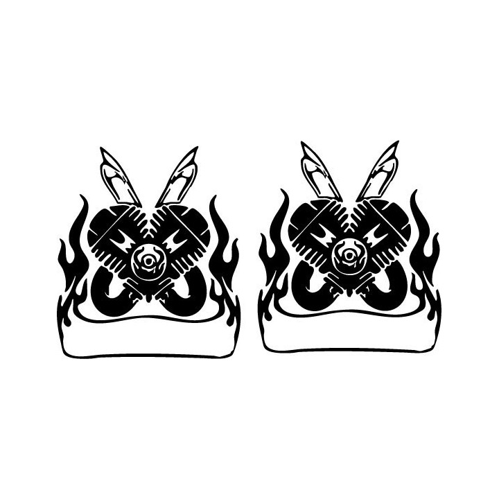 Buy Atv Tribal Bike Style 8 Decal Sticker Online