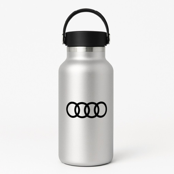 Audi Logo Stickers – Four Rings A3 RS6 TT Decals (2-Pack)