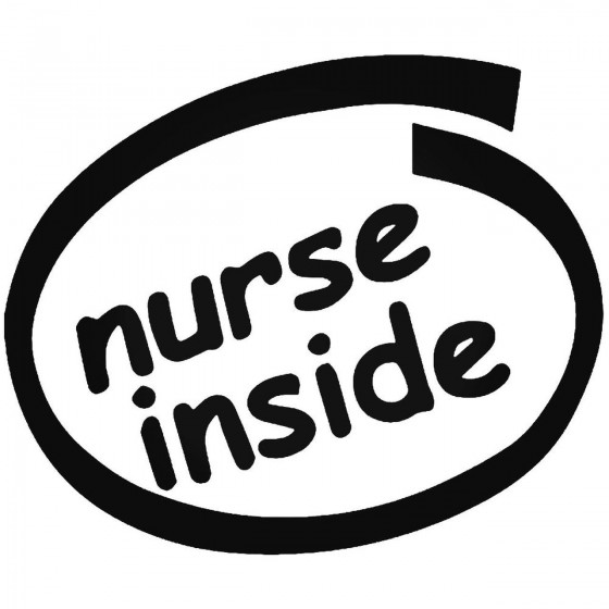 Nurse Inside Vinyl Decal...