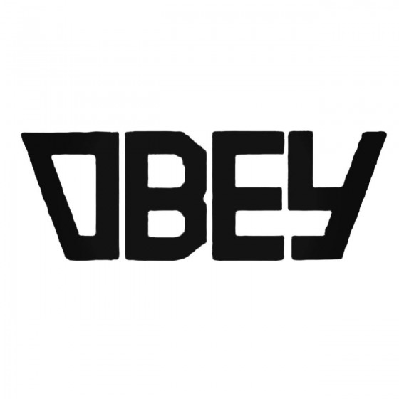 Obey Skinny Text Decal Sticker