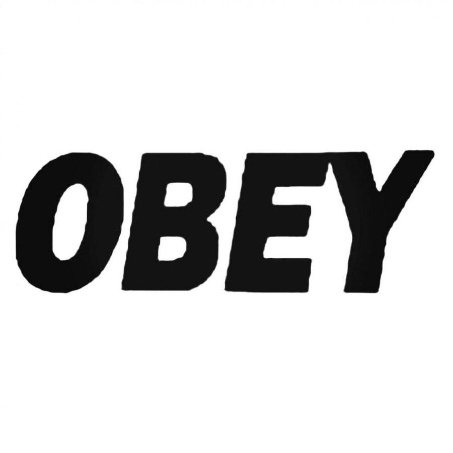 Buy Obey Text Decal Sticker Online