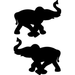 Buy Baby Elephant Walking Decal Sticker Online