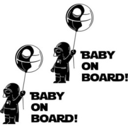 Baby On Board Star Wars Stickers – Darth Vader (2-Pack)