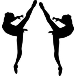 Ballet Dancer Silhouette Stickers – Ballerina Decals (2-Pack)