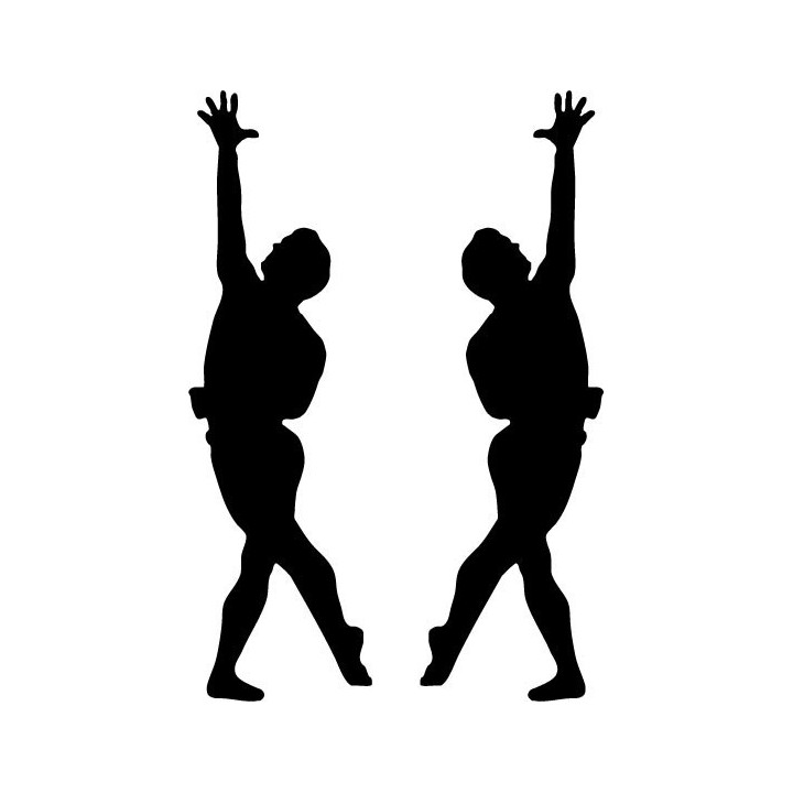 Ballet Dancer Silhouette Stickers – Dance Decals (2-Pack)