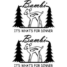 Buy Bambi Deer Hunting Decal Sticker Online