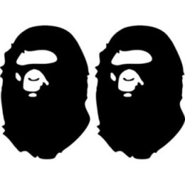 BAPE Ape Head Stickers – A Bathing Ape Decals (2-Pack)