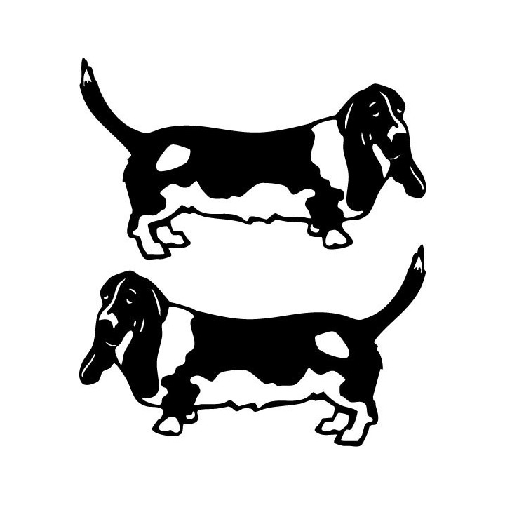 Buy Bassett Hound Decal Sticker Online