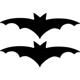 Halloween Bat Stickers – Flying Silhouette Decals (2-Pack)