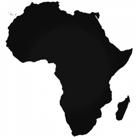 Afrika Map Sticker
