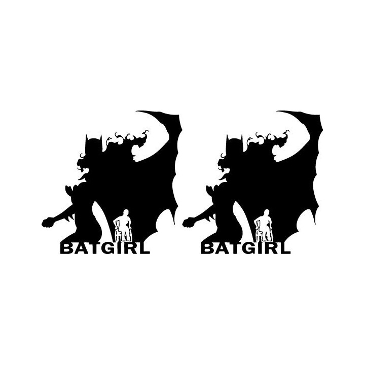 Batgirl Stickers – DC Comics Superhero Decals (2-Pack)
