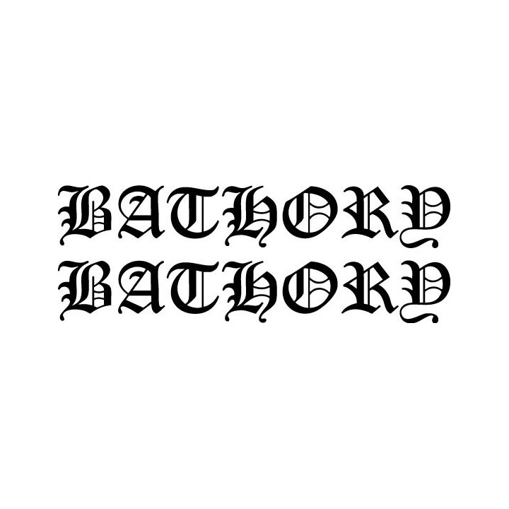 Bathory Stickers – Black Metal Viking Metal Decals (2-Pack)
