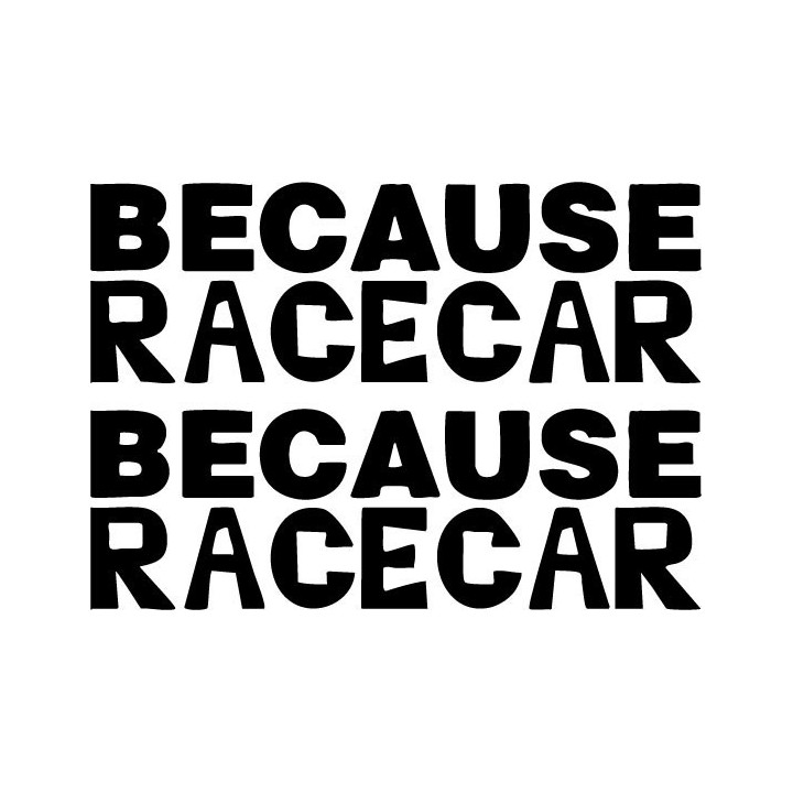 Buy Because Race Jdm Japanese Decal Sticker Online