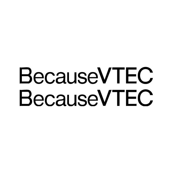 Buy Because Vtec Decal Sticker Online